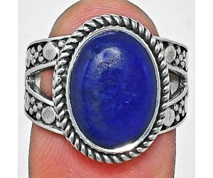 Lapis Lazuli Ring size-7 EXR04934 R-1732, 10x14 mm