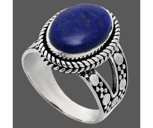 Lapis Lazuli Ring size-7 EXR04935 R-1732, 10x14 mm