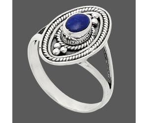 Lapis Lazuli Ring size-8 EXR04951 R-1258, 6x4 mm