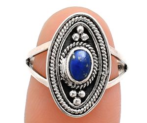 Lapis Lazuli Ring size-7 EXR04953 R-1258, 6x4 mm