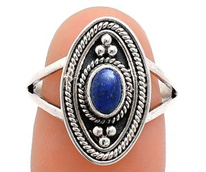 Lapis Lazuli Ring size-8 EXR04957 R-1258, 6x4 mm