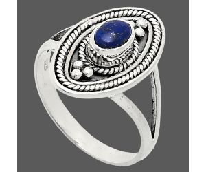 Lapis Lazuli Ring size-8 EXR04957 R-1258, 6x4 mm