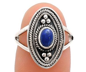 Lapis Lazuli Ring size-7 EXR04958 R-1258, 6x4 mm