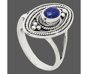 Lapis Lazuli Ring size-7 EXR04958 R-1258, 6x4 mm