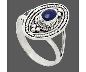 Lapis Lazuli Ring size-7 EXR04960 R-1258, 6x4 mm