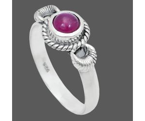 Ruby Glassfield Ring size-8.5 EXR05207 R-1733, 6x6 mm