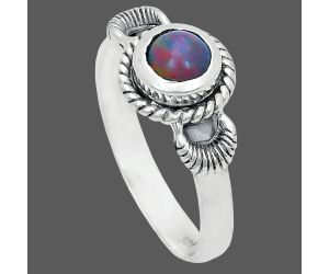 Chalama Black Opal Ring size-8 EXR05210 R-1733, 6x6 mm