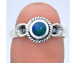 Chalama Black Opal Ring size-9 EXR05214 R-1733, 6x6 mm