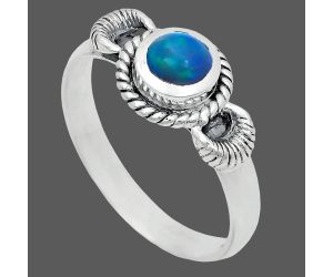 Chalama Black Opal Ring size-9 EXR05214 R-1733, 6x6 mm