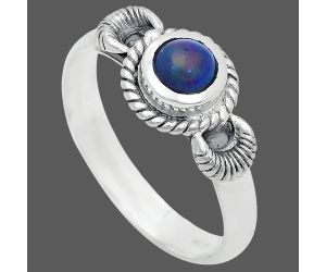 Chalama Black Opal Ring size-9 EXR05215 R-1733, 6x6 mm