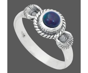 Chalama Black Opal Ring size-9 EXR05217 R-1733, 6x6 mm