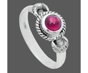 Ruby Glassfield Ring size-9 EXR05220 R-1733, 6x6 mm