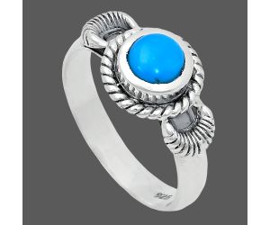 Sleeping Beauty Turquoise Ring size-6 EXR05221 R-1733, 6x6 mm