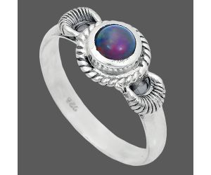 Chalama Black Opal Ring size-8.5 EXR05222 R-1733, 6x6 mm