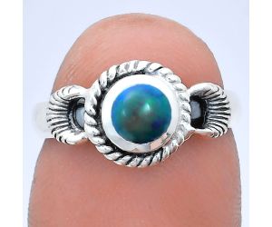 Chalama Black Opal Ring size-6 EXR05226 R-1733, 6x6 mm