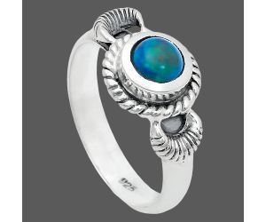 Chalama Black Opal Ring size-6 EXR05226 R-1733, 6x6 mm