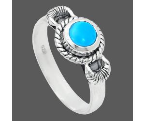 Sleeping Beauty Turquoise Ring size-8 EXR05230 R-1733, 6x6 mm