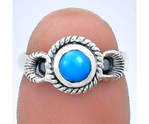 Sleeping Beauty Turquoise Ring size-6 EXR05231 R-1733, 6x6 mm