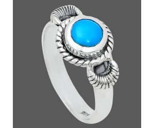 Sleeping Beauty Turquoise Ring size-6 EXR05231 R-1733, 6x6 mm