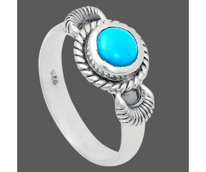 Sleeping Beauty Turquoise Ring size-6 EXR05232 R-1733, 6x6 mm