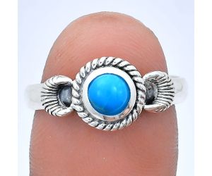 Sleeping Beauty Turquoise Ring size-8.5 EXR05236 R-1733, 6x6 mm