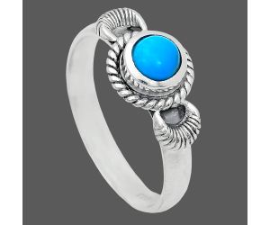 Sleeping Beauty Turquoise Ring size-8.5 EXR05236 R-1733, 6x6 mm