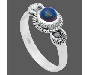 Chalama Black Opal Ring size-8.5 EXR05237 R-1733, 6x6 mm