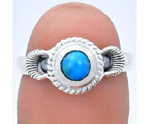 Sleeping Beauty Turquoise Ring size-8 EXR05241 R-1733, 6x6 mm