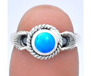 Sleeping Beauty Turquoise Ring size-7 EXR05242 R-1733, 6x6 mm