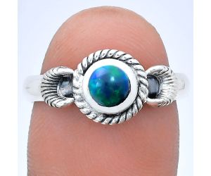 Chalama Black Opal Ring size-9 EXR05244 R-1733, 6x6 mm