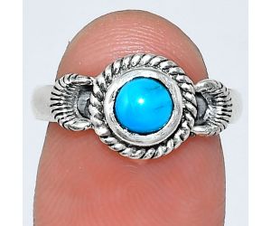 Sleeping Beauty Turquoise Ring size-6.5 EXR05248 R-1733, 6x6 mm