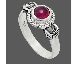 Ruby Glassfield Ring size-7 EXR05251 R-1733, 6x6 mm