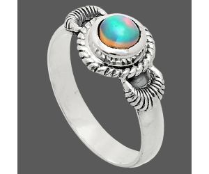 Ethiopian Opal Ring size-7 EXR05282 R-1733, 6x6 mm