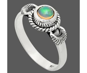 Ethiopian Opal Ring size-8 EXR05285 R-1733, 6x6 mm