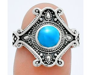 Sleeping Beauty Turquoise Ring size-7 EXR05297 R-1734, 6x6 mm