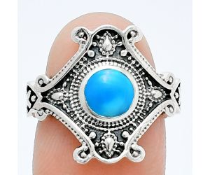 Sleeping Beauty Turquoise Ring size-7 EXR05303 R-1734, 6x6 mm