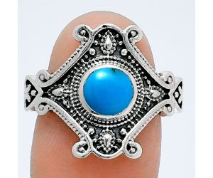 Sleeping Beauty Turquoise Ring size-8.5 EXR05304 R-1734, 6x6 mm