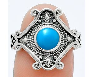 Sleeping Beauty Turquoise Ring size-7.5 EXR05307 R-1734, 6x6 mm