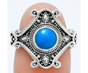 Sleeping Beauty Turquoise Ring size-7 EXR05309 R-1734, 6x6 mm