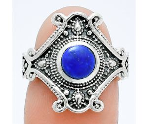 Lapis Lazuli Ring size-6 EXR05312 R-1734, 6x6 mm