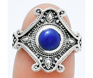 Lapis Lazuli Ring size-6 EXR05313 R-1734, 6x6 mm