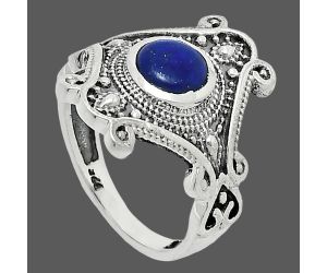 Lapis Lazuli Ring size-6 EXR05313 R-1734, 6x6 mm