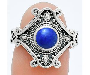 Lapis Lazuli Ring size-7 EXR05319 R-1734, 6x6 mm