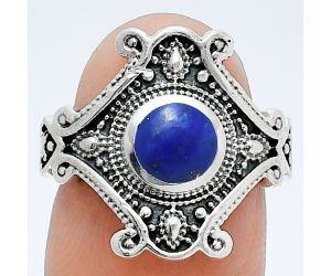 Lapis Lazuli Ring size-6 EXR05320 R-1734, 6x6 mm