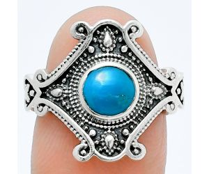 Sleeping Beauty Turquoise Ring size-7.5 EXR05344 R-1734, 6x6 mm