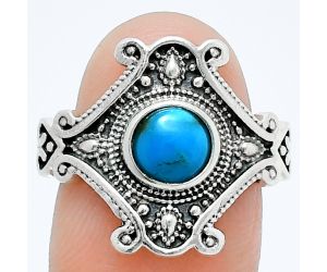 Sleeping Beauty Turquoise Ring size-7.5 EXR05345 R-1734, 6x6 mm