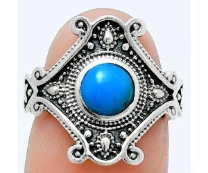 Sleeping Beauty Turquoise Ring size-6 EXR05346 R-1734, 6x6 mm