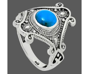 Sleeping Beauty Turquoise Ring size-6 EXR05346 R-1734, 6x6 mm