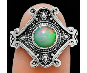 Ethiopian Opal Ring size-7 EXR05354 R-1734, 6x6 mm