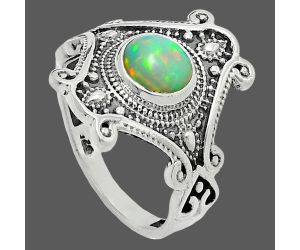 Ethiopian Opal Ring size-7 EXR05355 R-1734, 6x6 mm